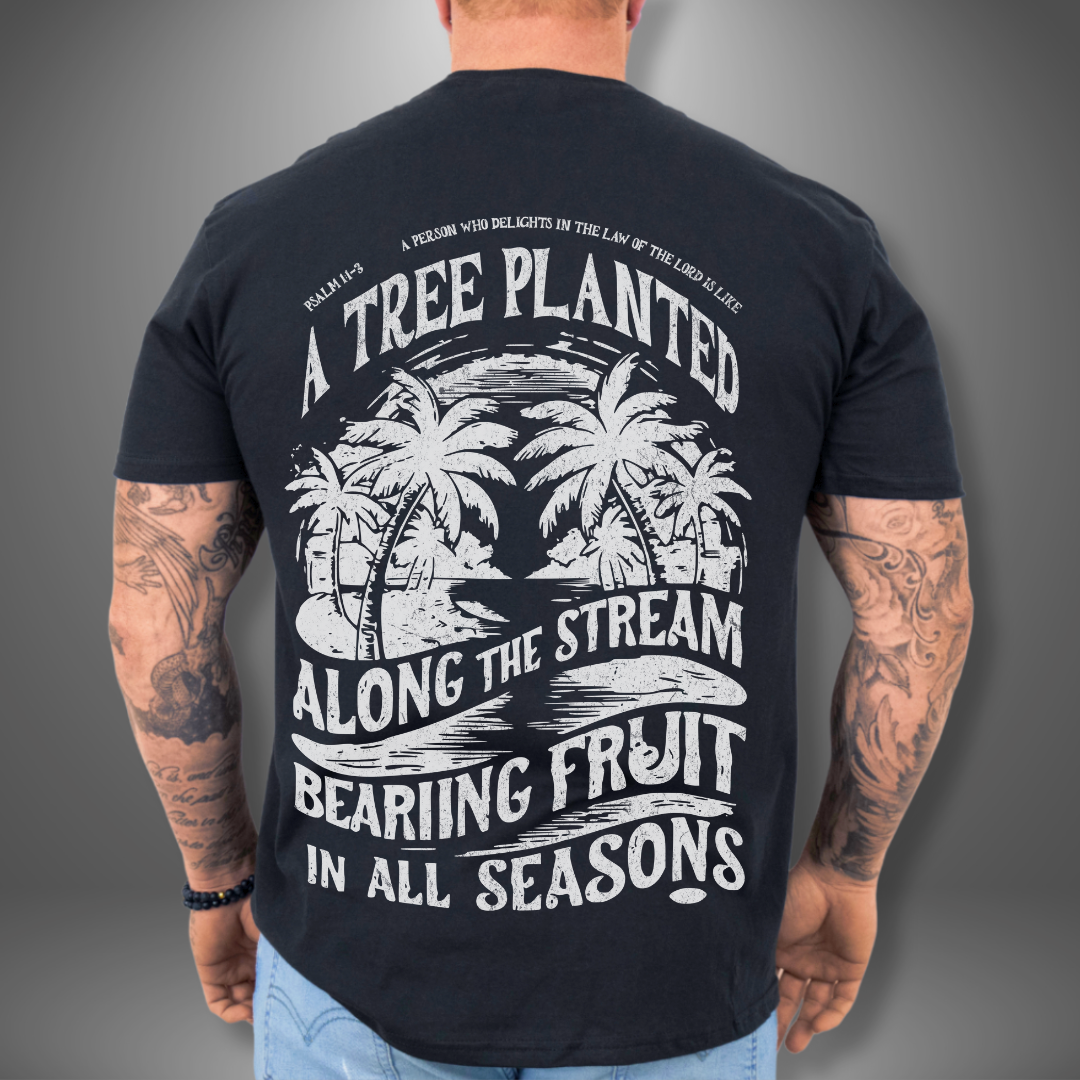 A Tree Planted Back Design T-Shirt