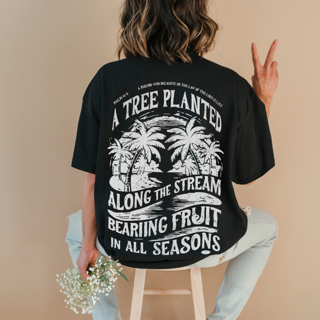 A Tree Planted Back Design T-Shirt