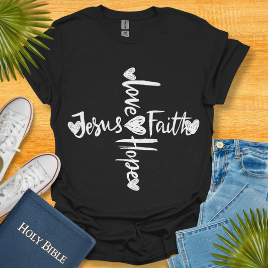 Jesus Love Hope Faith T-Shirt