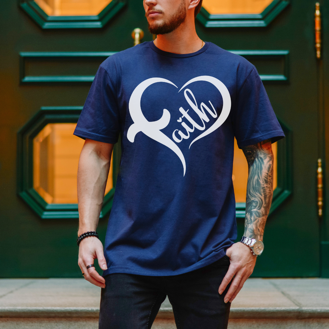 Faith Heart Cross Unisex T-Shirt