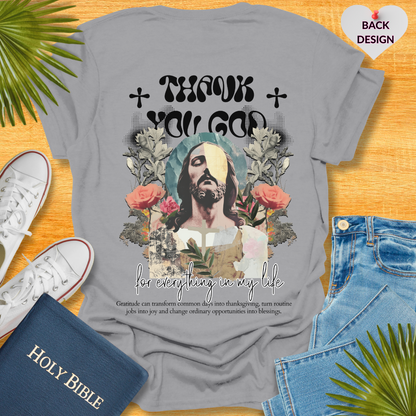 Boho Thank You God Unisex Christian T-Shirt