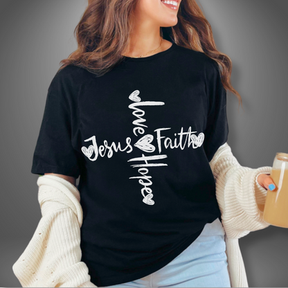 Jesus Love Hope Faith T-Shirt