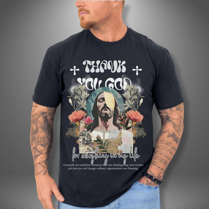 Boho Thank You God Christian Unisex T-Shirt