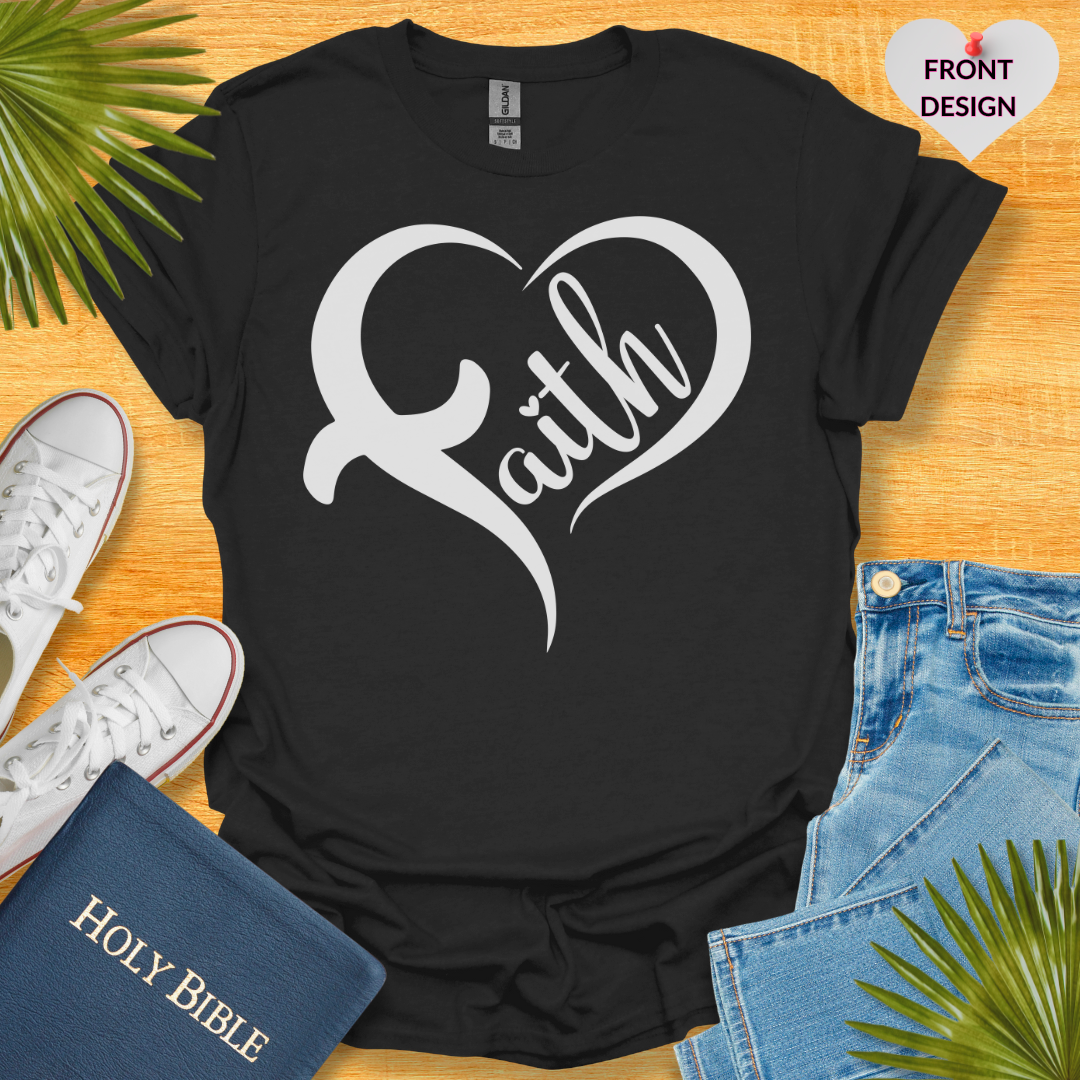 Faith Heart Cross Unisex T-Shirt