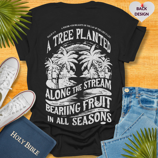 A Tree Planted Back Design T-Shirt