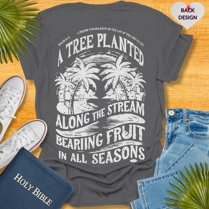 A Tree Planted Back Design T-Shirt