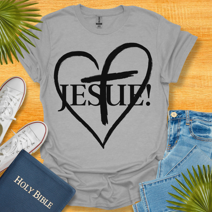 Jesus Heart Cross! T-Shirt