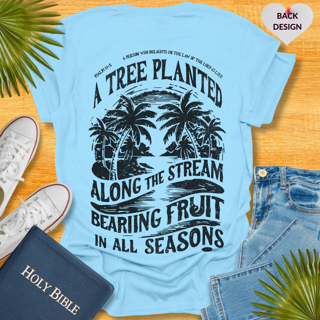 A Tree Planted Back Design T-Shirt