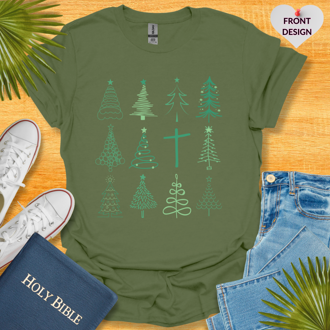 Christmas Trees Cross Unisex T-Shirt