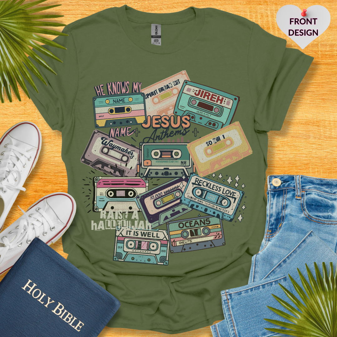 Jesus Anthems Retro T-Shirt