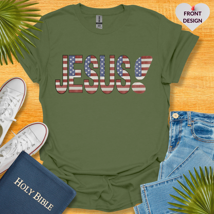 Jesus 4TH Of July Patriotic T-Shirt