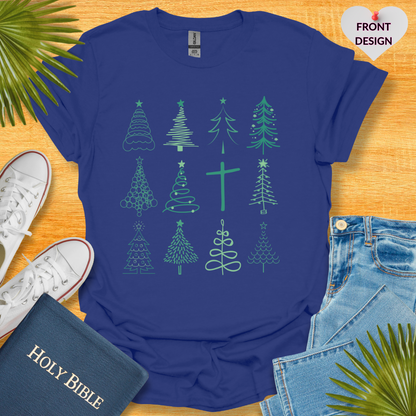 Christmas Trees Cross Unisex T-Shirt