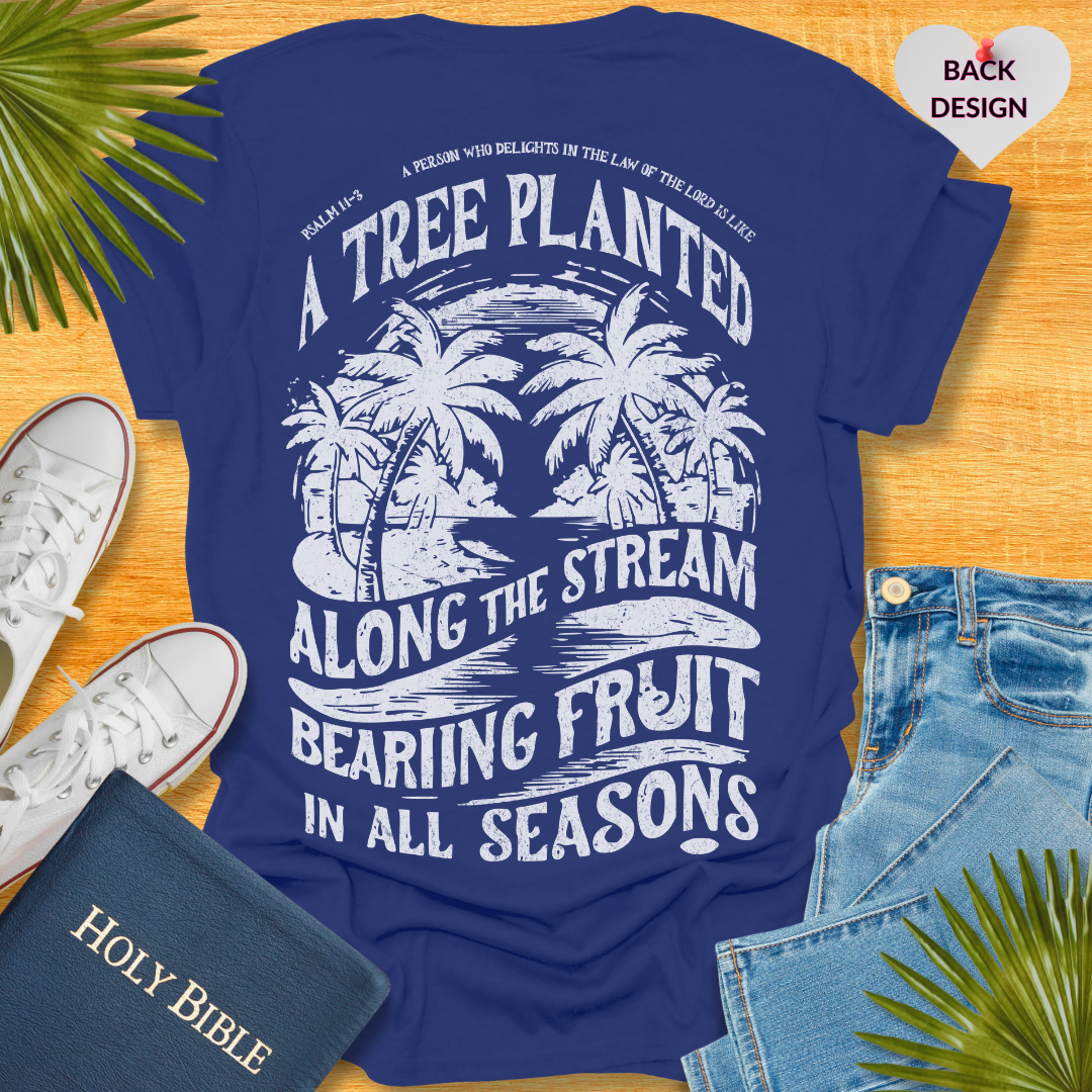 A Tree Planted Back Design T-Shirt