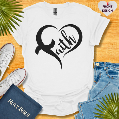 Faith Heart Cross Unisex T-Shirt